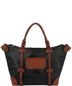 Hobo Handbag Purse for Women Satchel CMS022 BLACK